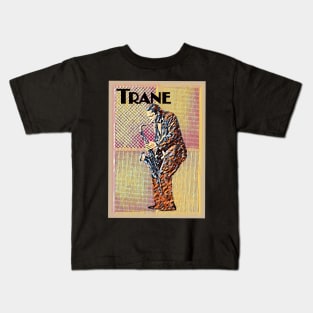 John Coltrane Legendary Jazz Saxophone Player Colorful Modern Art Original Design T-Shirt - Gift for Vinyl Collector, Jazz Fan or Musician Kids T-Shirt